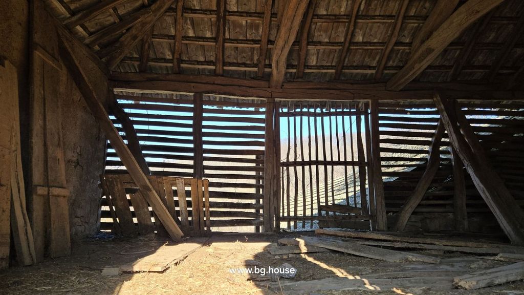 Property photo 2 of 57 Inside View Of A Wooden Barn Showing Slatted Walls And Wooden Roof Structure