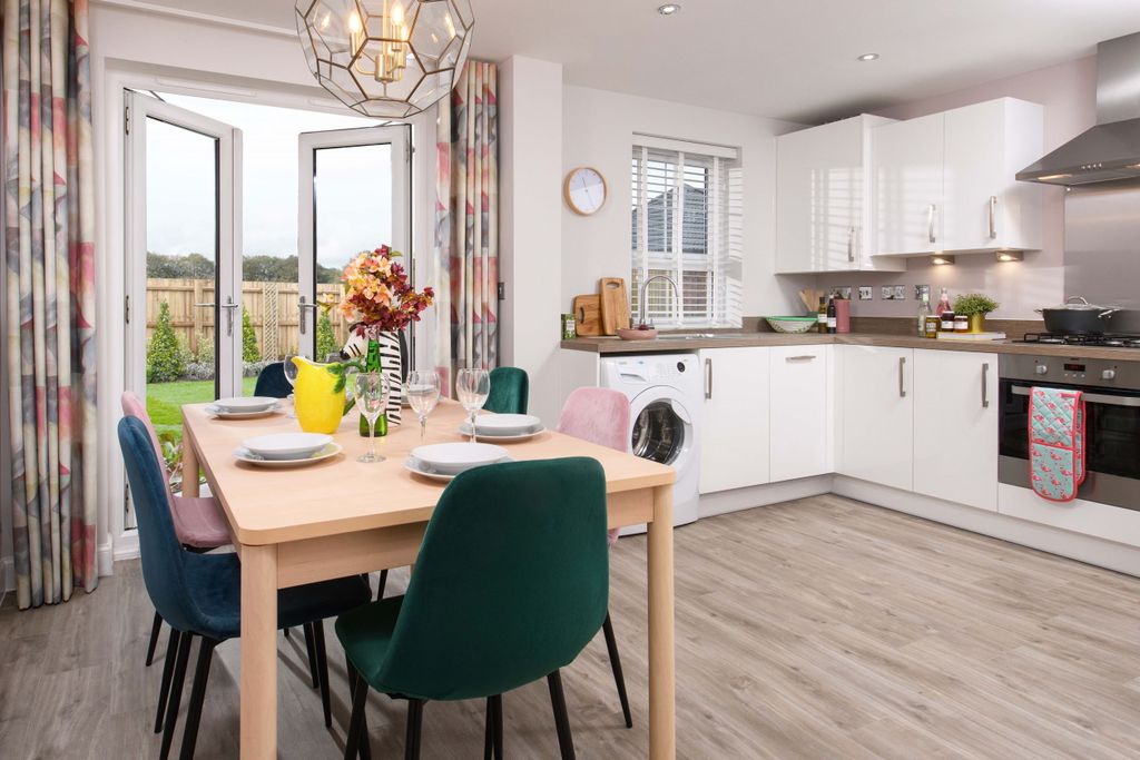 Property photo 3 of 9 Kitchen Diner In The Maidstone 3 Bedroom Show Home