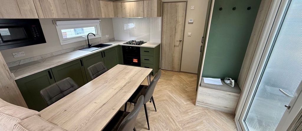 Property photo 3 of 9 Open Plan Kitchen Diner In The Victory Ripley Holiday Caravan At New Minerton Leisure Park, Pembrokeshire