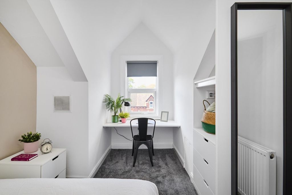 Property photo 3 of 12 Bright, Neatly Styled Bedroom With A Built-In Desk...