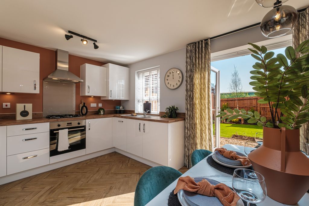 Property photo 2 of 10 Interior View Of The Kitchen &amp; Dining In Our 3 Bed Ellerton Home