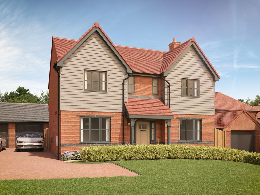 Property photo 1 of 10 A Modern Brick And Siding House With A Manicured Lawn And Driveway In The Foreground Sits Under A cl