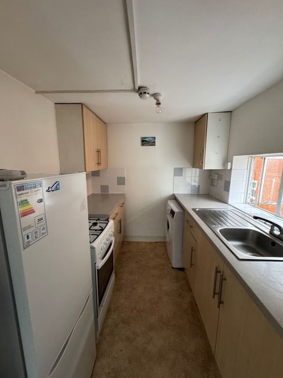 Property photo 2 of 7 Narrow Galley Kitchen With Light Wood Cabinets, St...