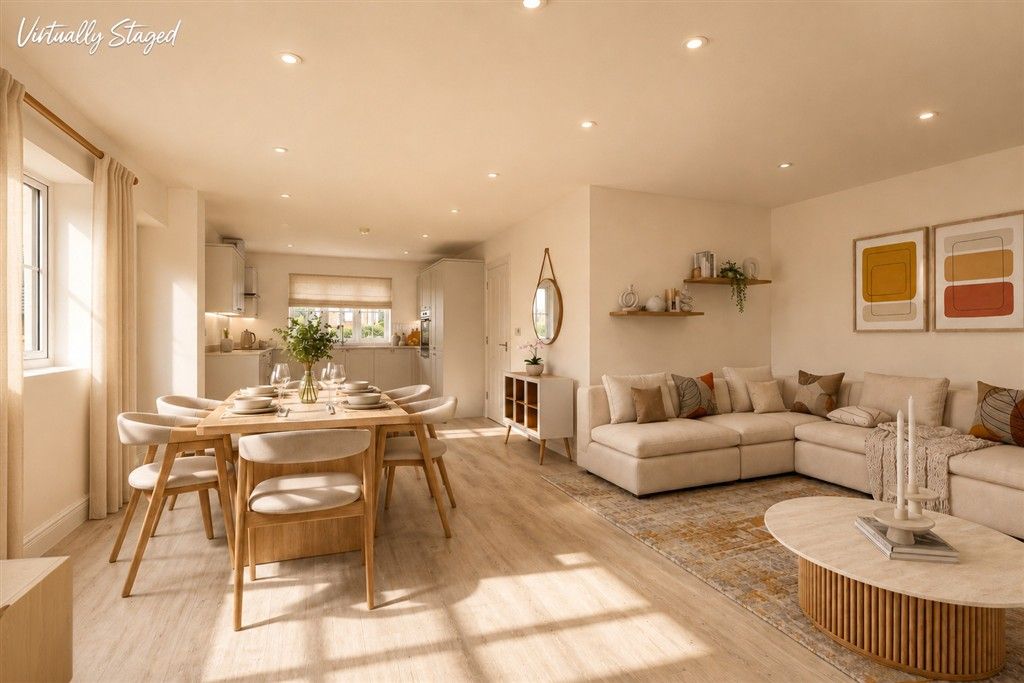 Property photo 1 of 15 Staged Lounge Kitchen Diner