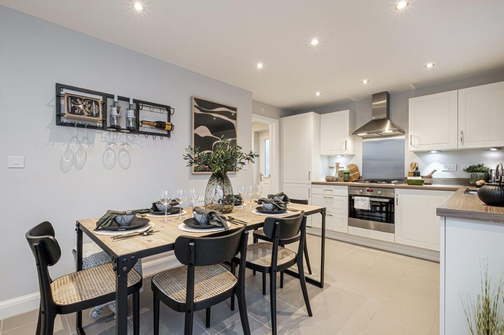 Property photo 3 of 9 Hadley Kitchen-Diner With White Cupboards