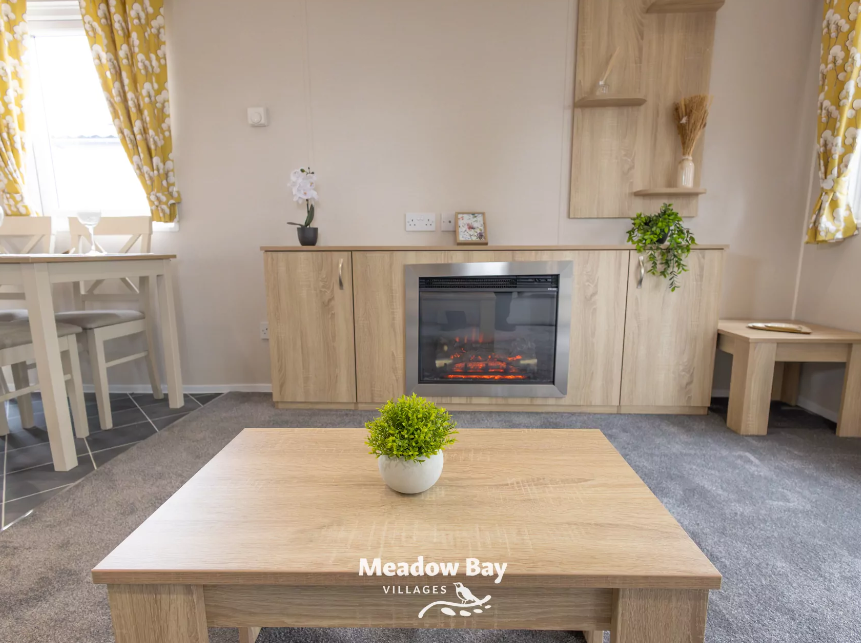 Property photo 3 of 16 Lounge Fireplace With Built In Storage And Shelving