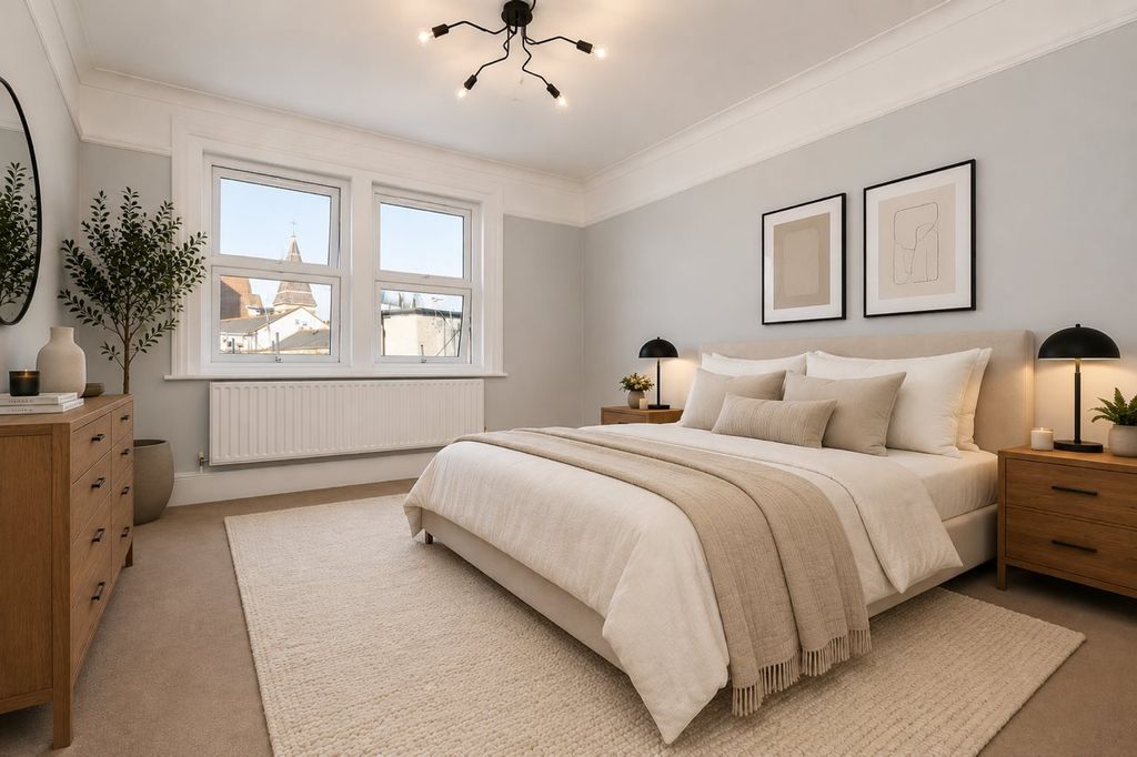 Property photo 1 of 15 Flat 7 - Bedroom 1 Staged