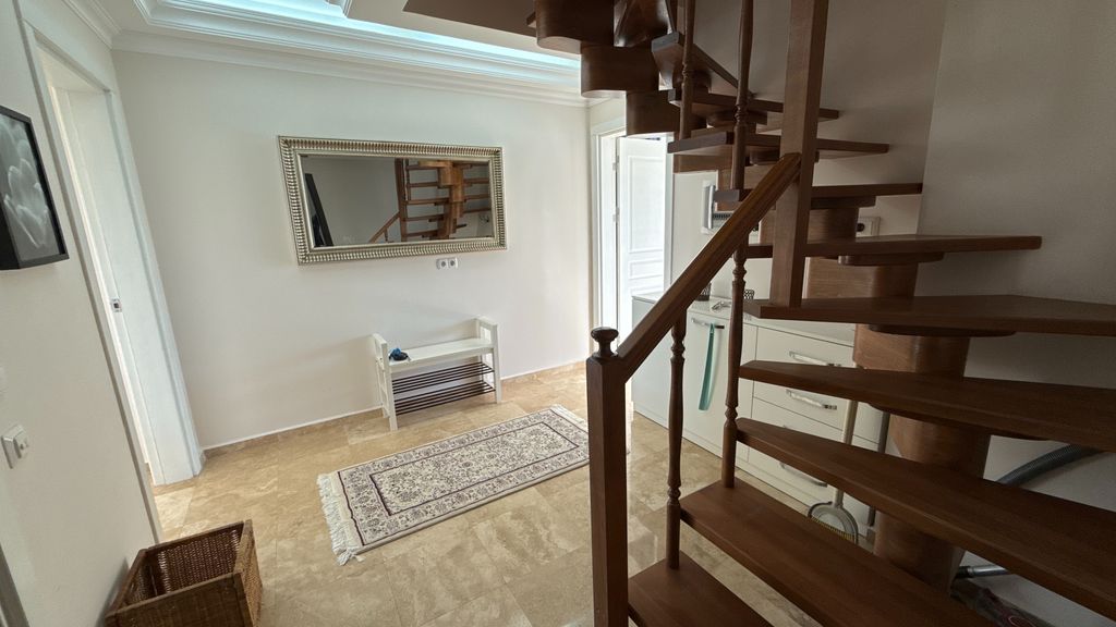 Property photo 3 of 23 Duplex Investment Property In Belek For Sale - A Beautiful Solid Wood Staircase