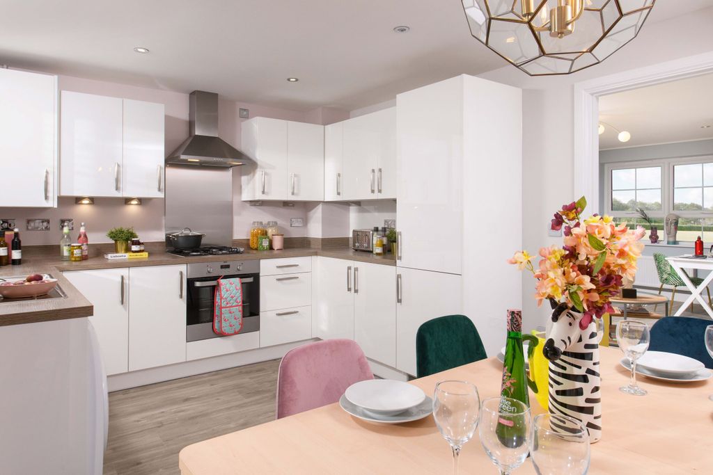 Property photo 2 of 8 Kitchen Diner In The Maidstone 3 Bedroom Show Home