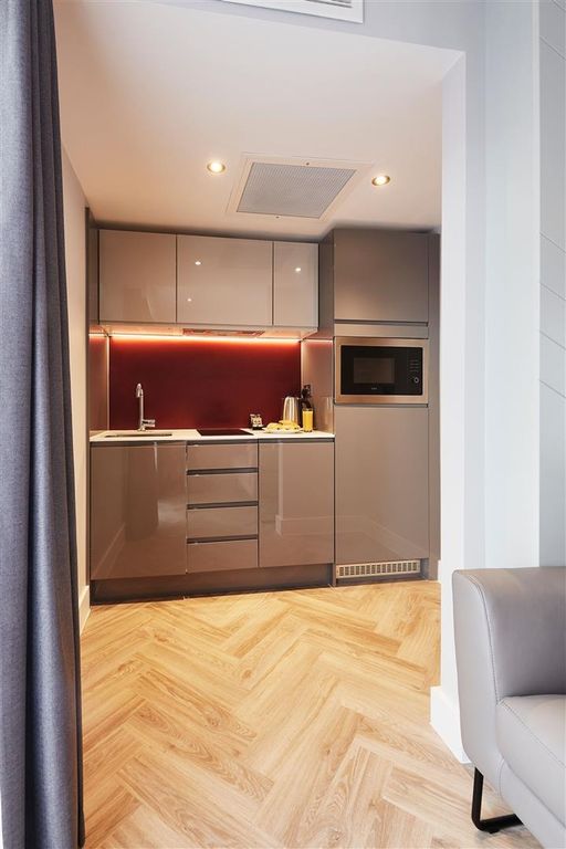 Property photo 3 of 5 Modern Sleek Kitchenette With Wood-Style Flooring...
