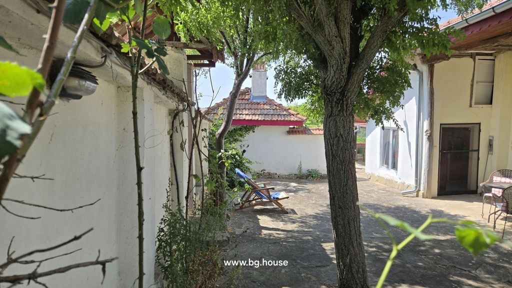 Property photo 3 of 100 Outdoor Courtyard Showing Tree, White Walls, Tiled Roof, And A Lounge Chair With Blue Towel.