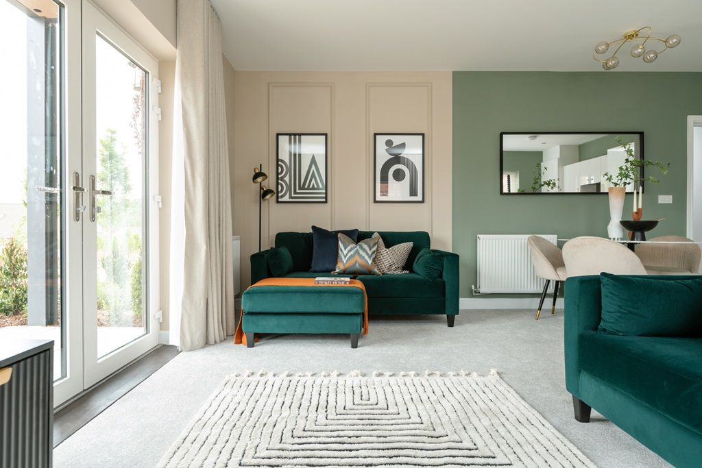 Property photo 2 of 10 The Living Area Features Double Doors Leading Out Onto A Balcony Or Terrace Area