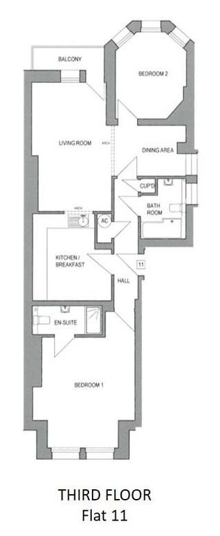 Property photo 3 of 10 Fp - Third Floor - Flat 11.Jpg