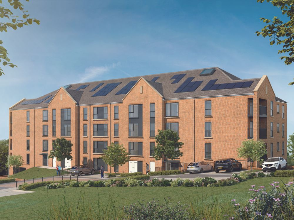Property photo 1 of 8 CGI Of York House External At The Mill With Landscaped Surroundings, Situated Near River Medway
