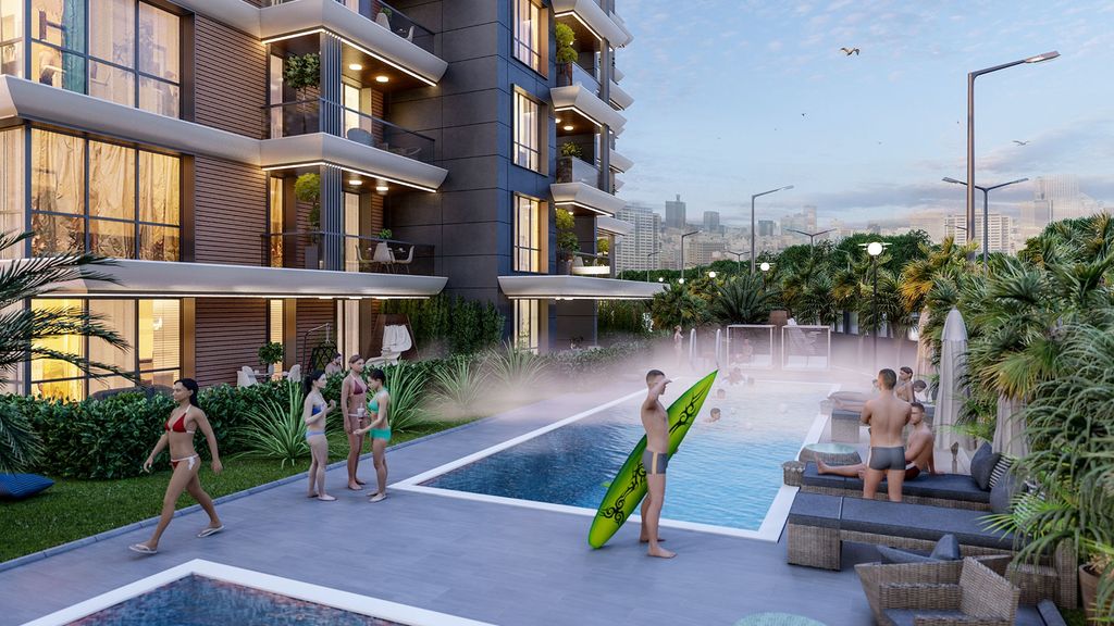 Property photo 3 of 15 Trendy Investment Properties For Sale In Altintas, Antalya - Children's Swimming Pools