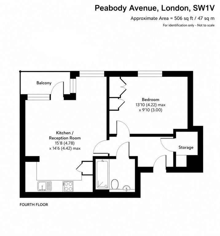 Property photo 3 of 3 Flat 14, Block Z, Peabody Avenue, Pimlico, London Sw1V 4Bb