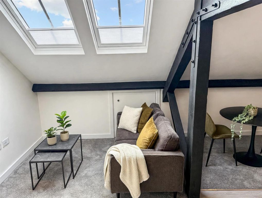 Property photo 1 of 14 01_Flat52_Living_Room_Vaulted_Beams_Velux_Blinds_O
