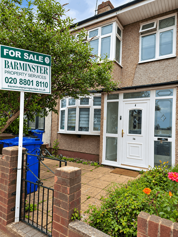 Property photo 1 of 17 Three Bedroom Mid Terraced Family Home With Rear Gardens For Sale Stanford Gardens, South Ockendon Rm15