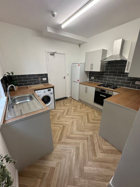 Property photo 1 of 18 Modern Kitchen With Wooden Countertops, White Cabi...