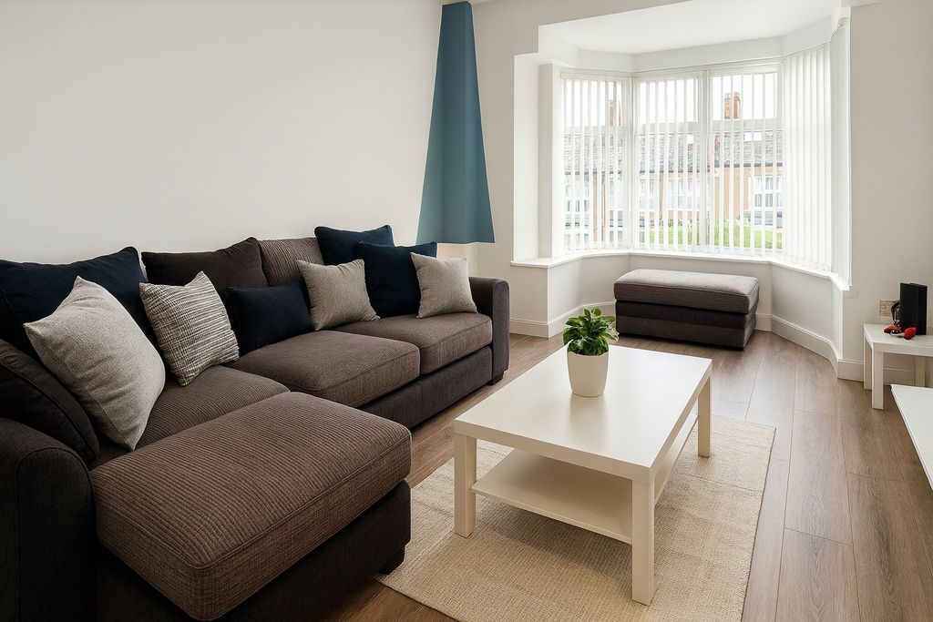 Property photo 3 of 9 Bright, Modern Living Room With A Large Comfortabl...