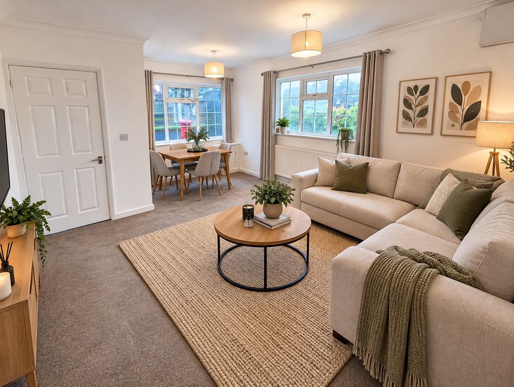 Property photo 2 of 5 Bright Scandinavian Living And Dining Room