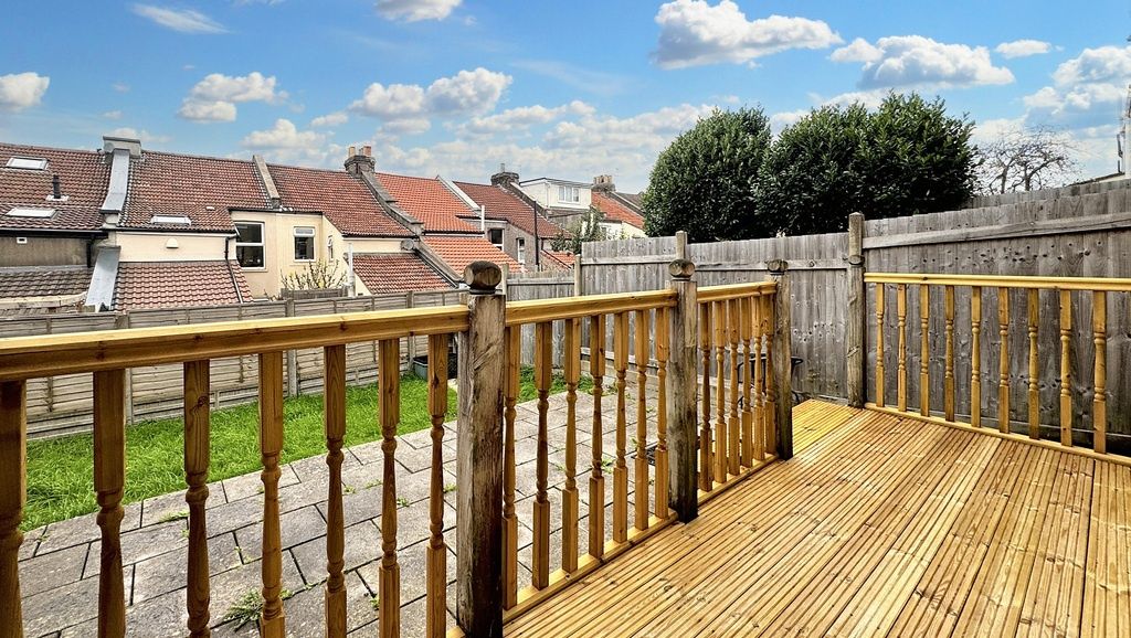 Property photo 1 of 15 Sunny Raised Wooden Decking With Sturdy Railings O...