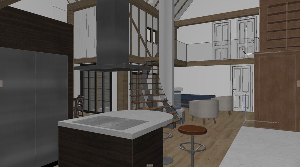 Property photo 2 of 5 Barn 1 - Kitchen To Living
