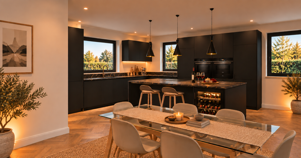 Property photo 2 of 6 Therfield Plot 1 Kitchen Perspective Three Scheme A
