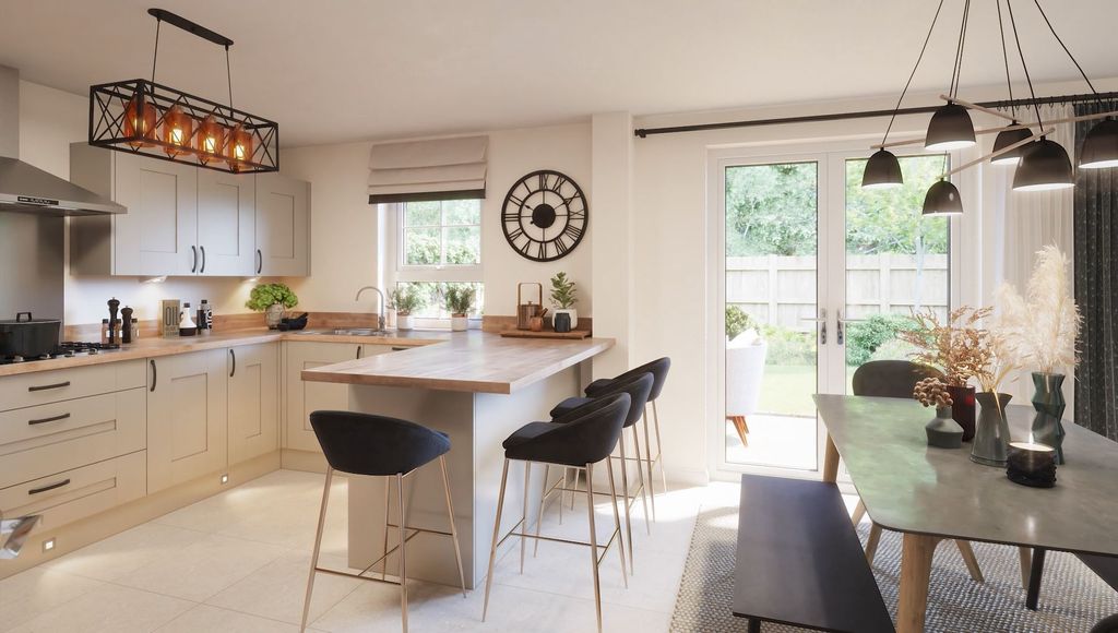 Property photo 2 of 10 Computer Generated Image Of The Kitchen In The Ascot 4 Bedroom Home