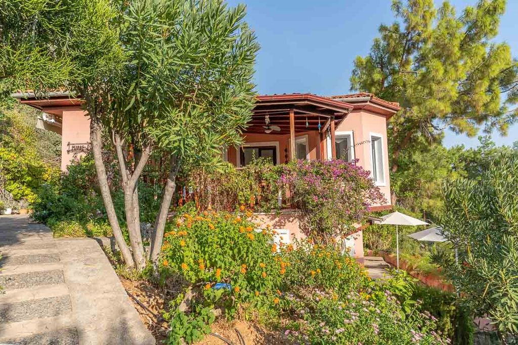 Property photo 1 of 27 Alluring Hillside Property For Sale In Gocek, Fethiye - Main View Of The Villa And Garden