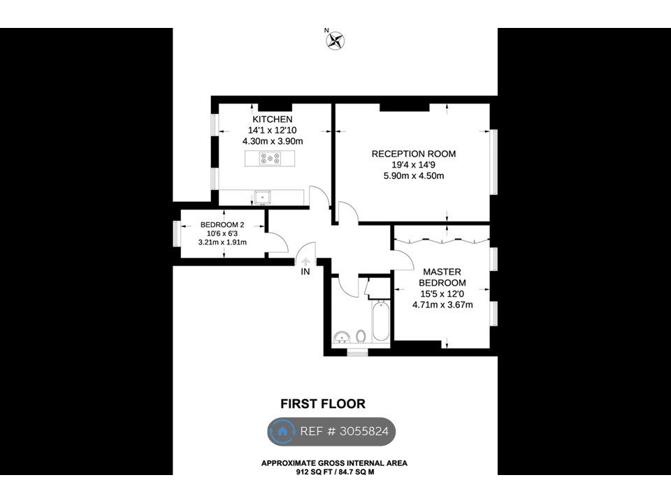 Property photo 2 of 12 912 Sq Ft.