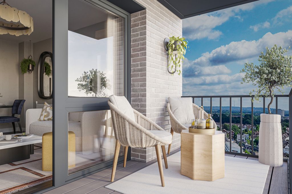 Property photo 3 of 6 Balcony CGI - Bradbury Apartments