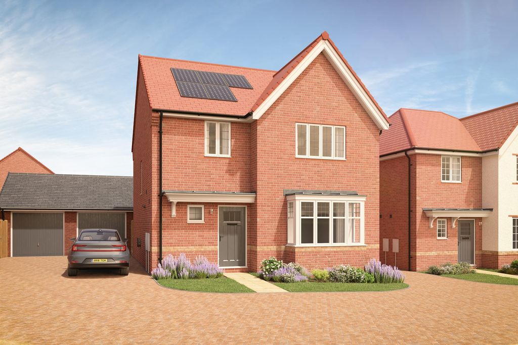 Property photo 1 of 7 A Modern, Two-Story Brick House With A Red Tile Roof