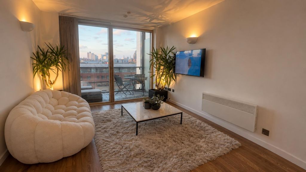 Property photo 3 of 9 Bright, Modern Living Room With Private Balcony...