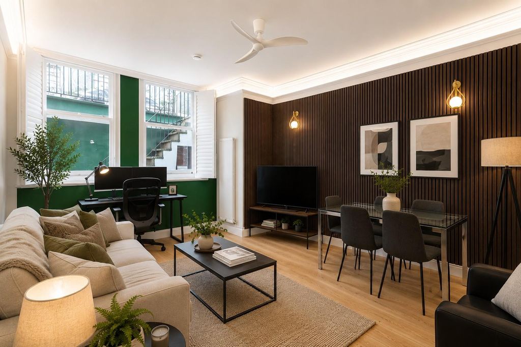 Property photo 1 of 13 Recep Room With High Ceiling And Wood Floors With