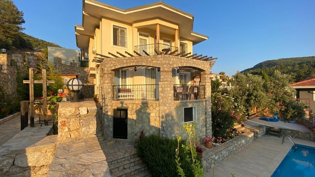 Property photo 1 of 19 Beautiful Detached Villa In Uzumlu, Fethiye For Sale - Main View Of The Private Villa And Exterior