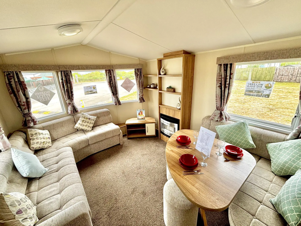Property photo 1 of 10 Bright Open Plan Living Area In The Willerby Rio Gold Static Caravan For Sale At Snettisham Holiday Park, Norfolk