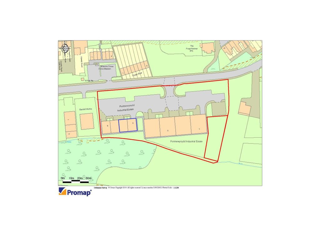 Property photo 3 of 4 Pontnewynydd Industrial Estate Plan  Promap.Jpg