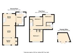 Floorplan 1 of 1 for 2 Eastfield Cottages, Shiplate Road, Bleadon, Weston-super-Mare, BS24 0NJ