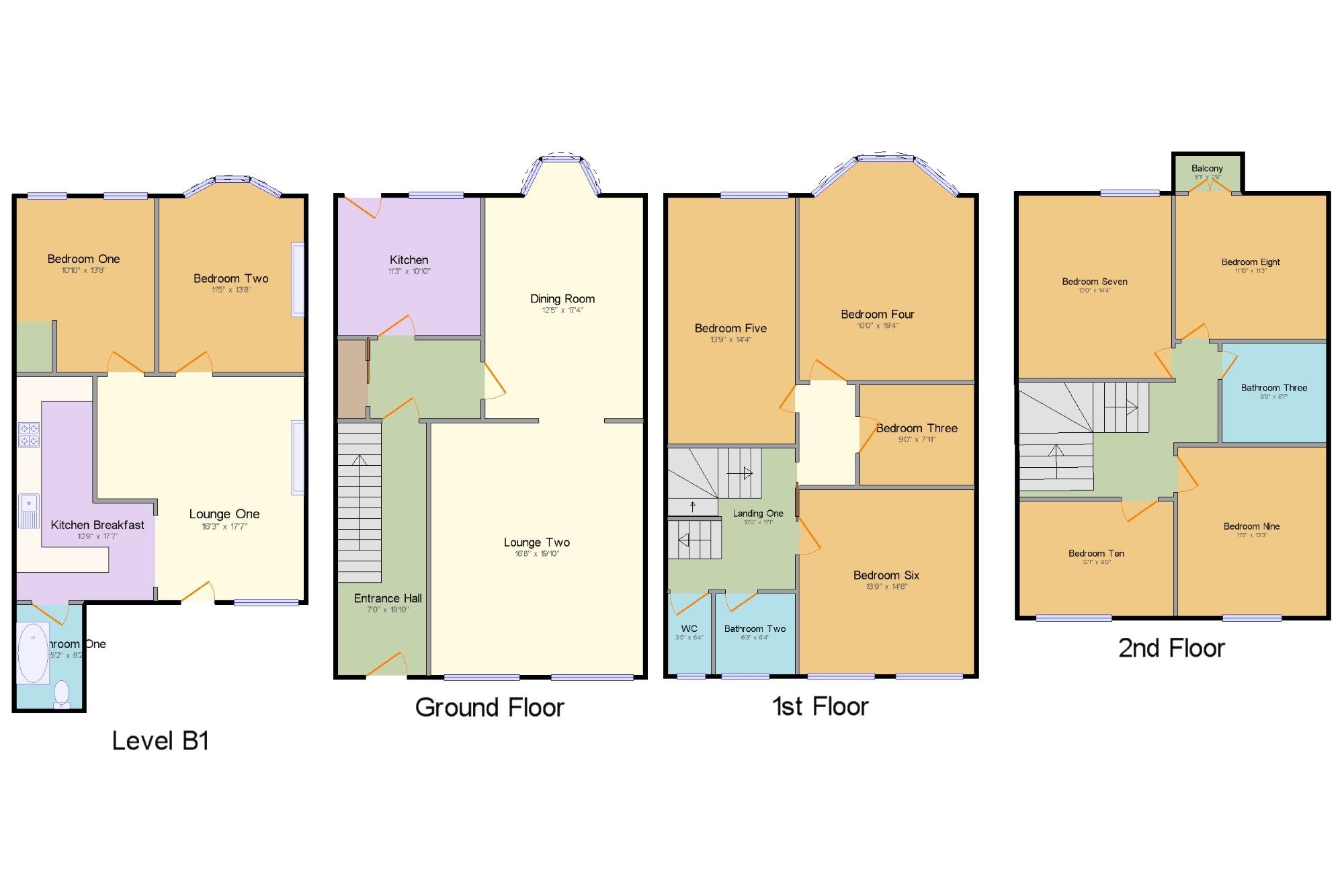9 bed terraced house for sale in Cadogan Road, Cromer, Norwich, Norfolk