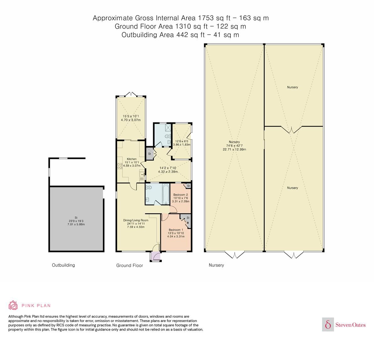 2 bed detached bungalow for sale in Nursery Road, Nazeing, Waltham
