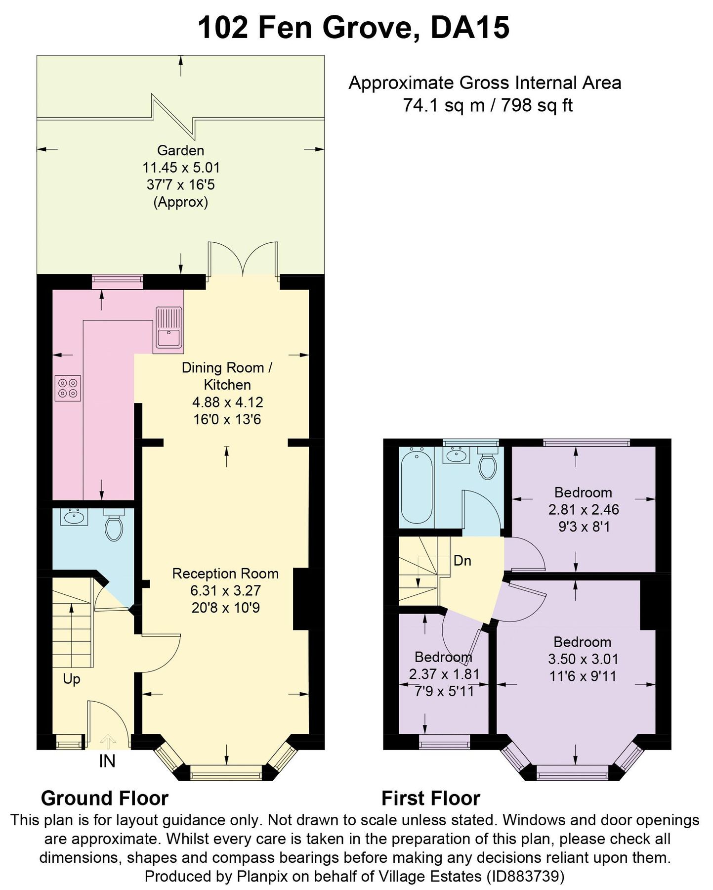 3 bed terraced house for sale in Fen Grove, Sidcup DA15 Zoopla