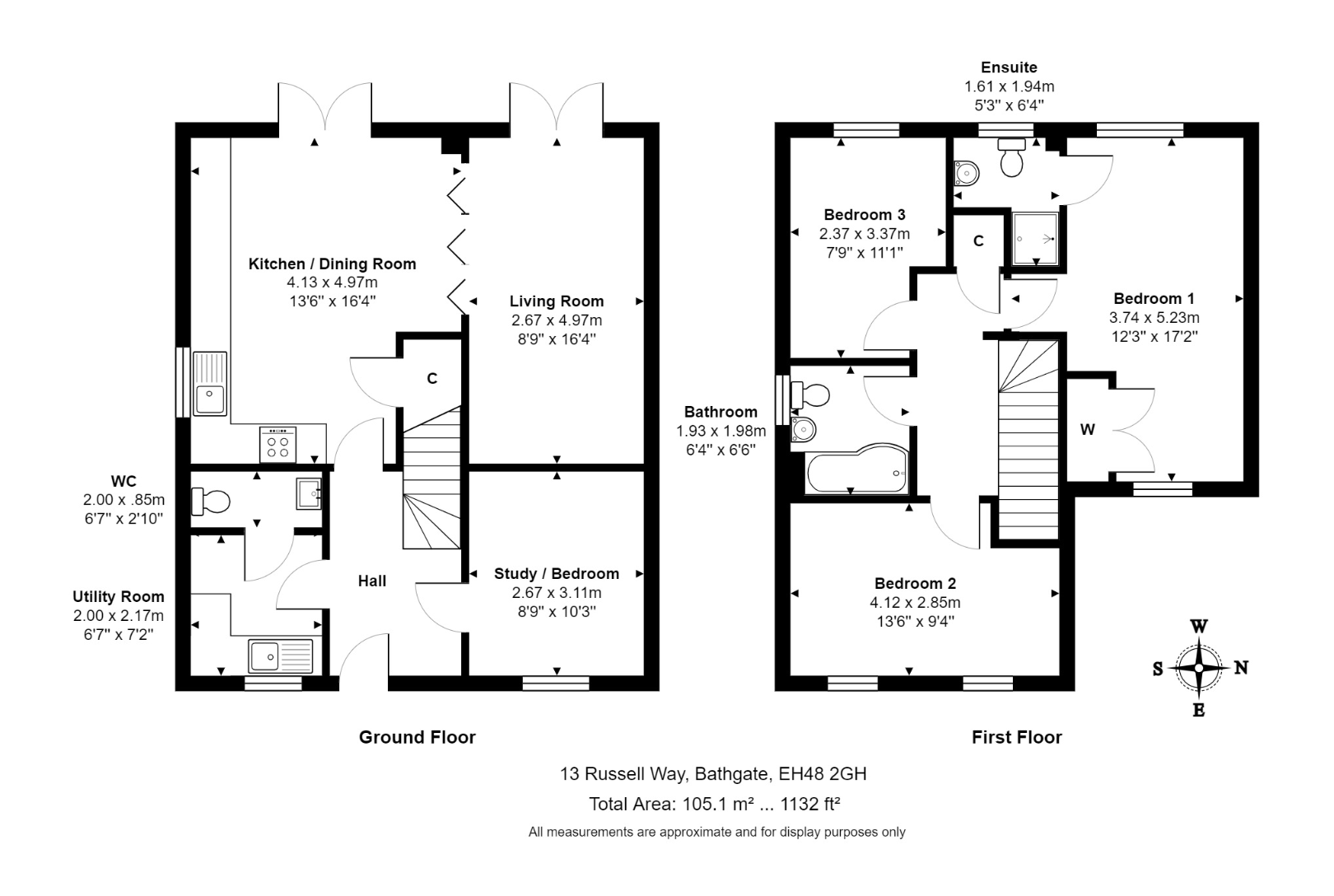 3 bed detached house for sale in Russell Way, Bathgate EH48 Zoopla