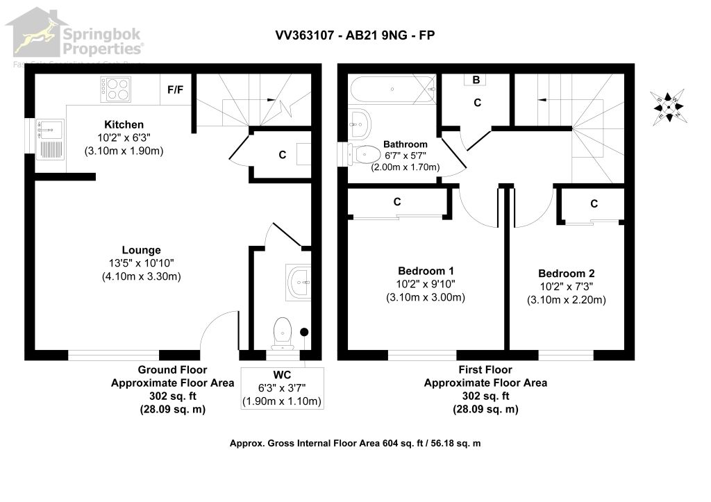 2 bed terraced house for sale in Goodhope Gardens, Danestone, Bucksburn