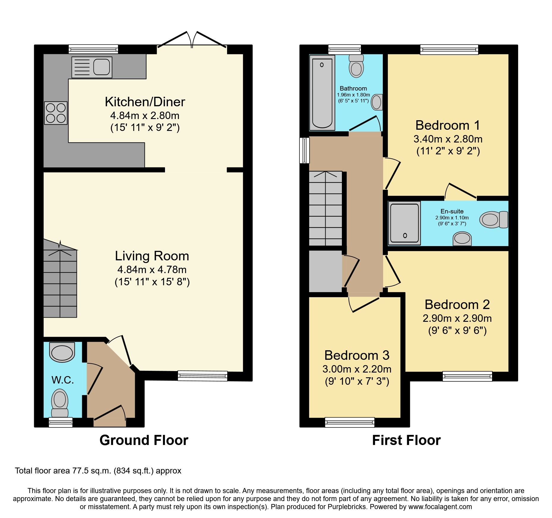 3 bed semidetached house for sale in Biggleswade Drive, Sandymoor