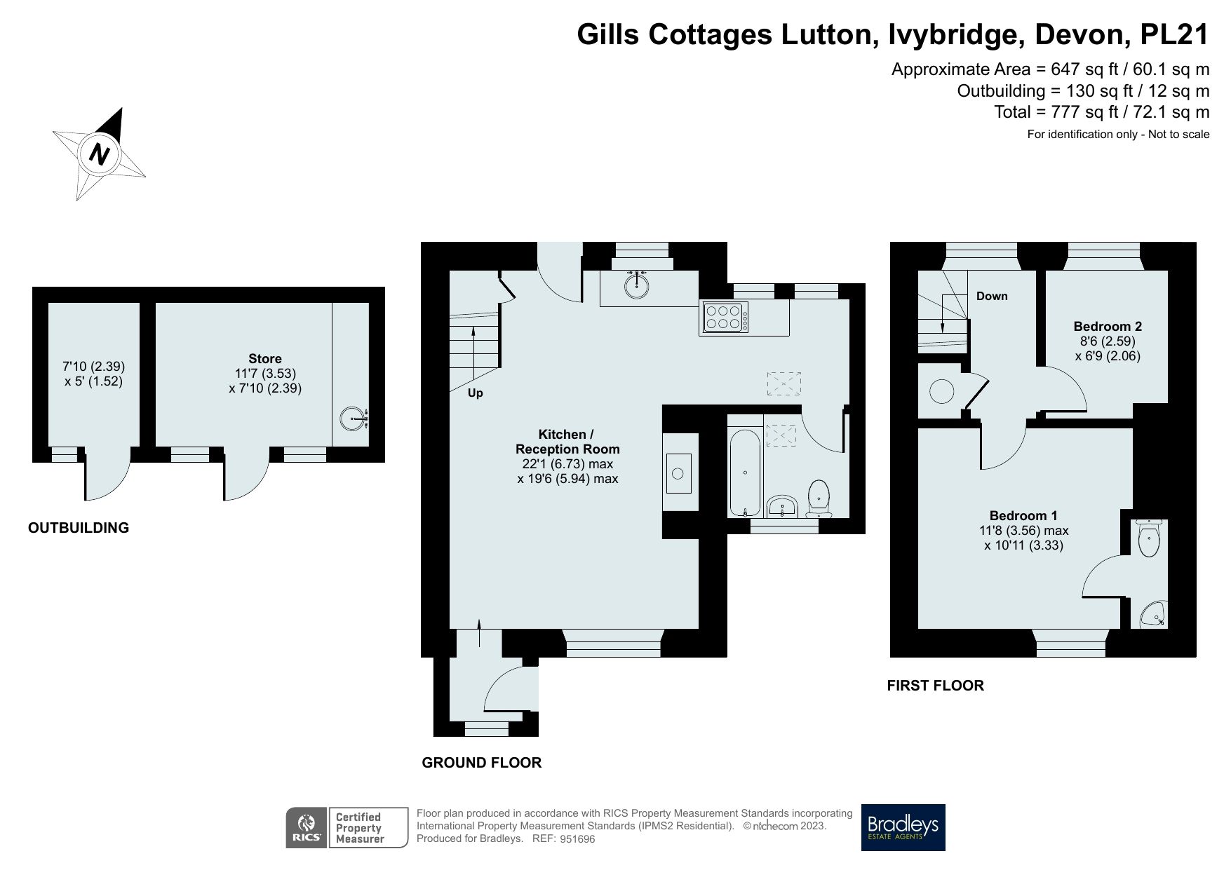 2 bed end terrace house for sale in Lutton, Ivybridge, Devon PL21 Zoopla