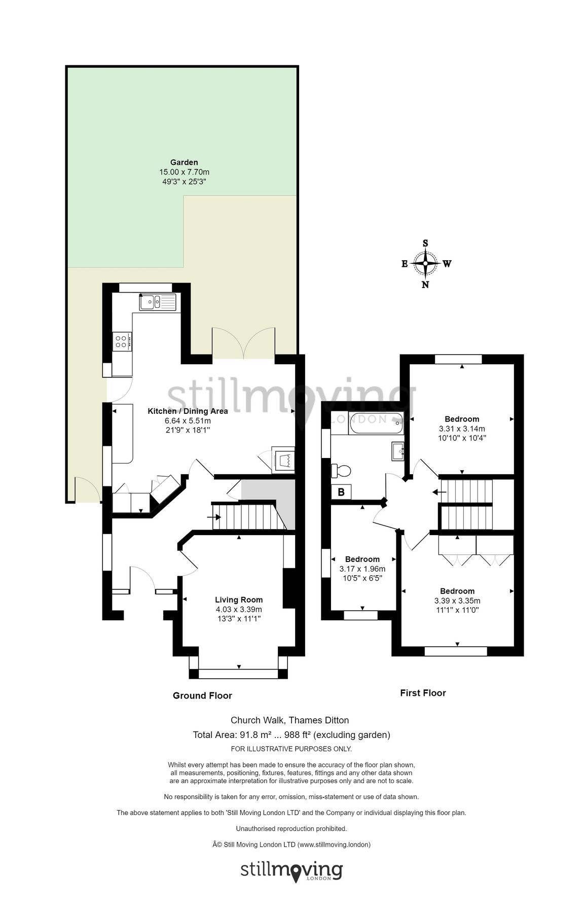 3 bed semidetached house for sale in Church Walk, Thames Ditton KT7