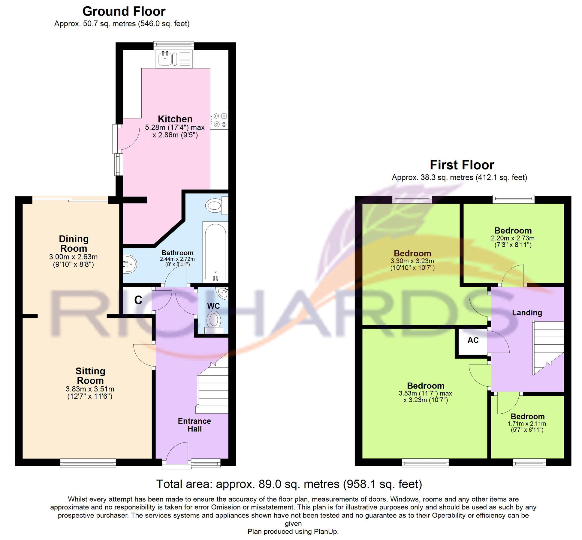 4 bed terraced house for sale in Jubilee Road, Corfe Mullen, Wimborne