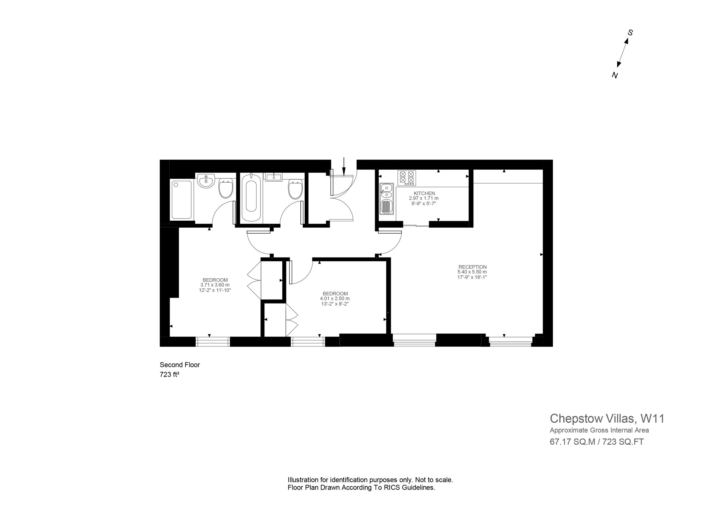 2 bed flat to rent in Thornbury Court, 3638 Chepstow Villas, London W11 Zoopla