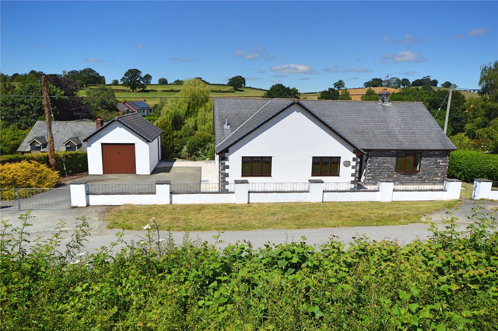 3 bed bungalow for sale in Llanmerewig, Abermule, Montgomery, Powys